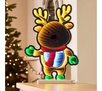 Multicolour Led Infinity Reindeer Silhouette (H) 420mm