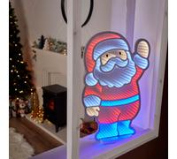 Multicolour Led Infinity Santa Silhouette (H) 600mm
