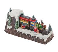 Multicolour LEDs Winter Scene Christmas Animated Musical Moving Train Kids 23cm