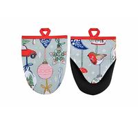 Multicolour Microwave Mitts Pair - Christmas Ornaments by Ulster Weavers