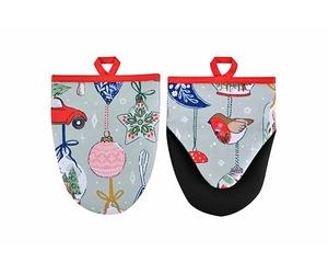 Multicolour Microwave Mitts Pair - Christmas Ornaments by Ulster Weavers