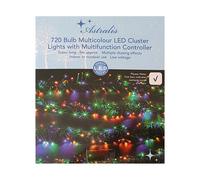 Multicolour Outdoor Animated Christmas Cluster Lights 720 LEDs