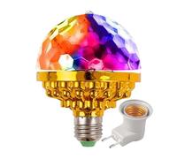 Multicolour Rotating Disco Ball Lamp, Safe LED Lighting for Decoration, Rotating Disco Ball Lamp, for Home Party Lovers, Children, Teenagers,