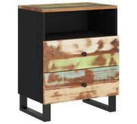 vidaXL Bedside Cabinet 50x33x62cm Solid Wood Reclaimed&Engineered Wood