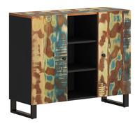 (multicolour) vidaXL Sideboard Side Cabinet with 2 Doors Cupboard Highboard Solid Wood Mango