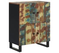 (multicolour) vidaXL Sideboard Storage Cabinet with 4 Doors Cupboard Solid Wood Reclaimed