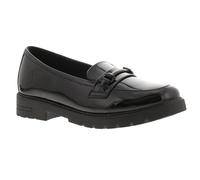 (Multicoloured, 1 (Adults')) Hush Puppies Girls School Shoes Hazel Patent Leather UK Size