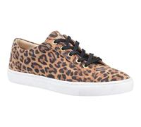 (Multicoloured, 5 (Adults')) Hush Puppies Tessa Suede Women's Leopard Trainers
