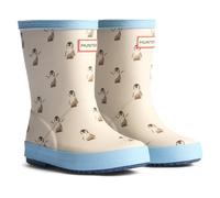 (Multicoloured, 9 (Adults')) Hunter Kids First Boot Rubber Kid's Penguin Wellington Boots