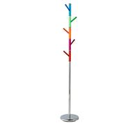 Premier Housewares Acrylic Peg Coat Stand - Chrome, Silver