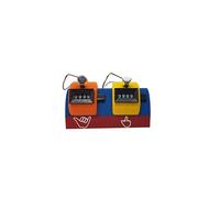 Multicoloured Campervan Camper Bus Wave counter Ideal for VW T5 transit T6 T4 T25 Transporter Van Dashboard Figure Road Trip Fun Adults Dash Ornament