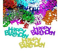 Multicoloured Happy Birthday Decorative Party Table Confetti - Approx 14G