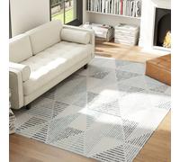 (Multicoloured||L) HOMCOM Non-Slip Large Rug for Living Room