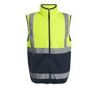 (Multicoloured) Regatta Adults Hi Vis Full Zip Gilet yellow navy grey UK Size
