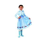 (multicoloured, S) Anna Frozen Olaf's Adventure Classic Disney ice queen costume Children's Carnival fairy princess Anna and Elsa Size