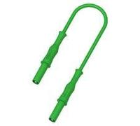 MULTICOMP PRO 12A Green 4mm Banana Plug to Plug Test Lead, 1.5m - High Safety, Reinforced Insulation