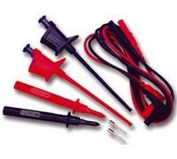 MULTICOMP PRO 4mm Test Lead Set - 12A Digital Multimeter Accessory Kit with Probes, Replaceable Tips & IC Clips - 76-081