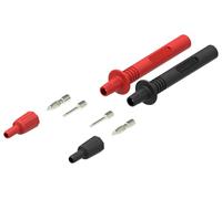 Multicomp Pro 4mm Test Probe Kit - 76-080 | Banana Plug & Probe Body Set with Interchangeable Tips, Red & Black, General Electrical & Electronic Testing