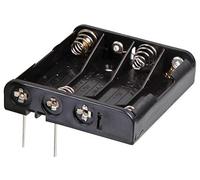 MULTICOMP PRO 4x AAA Battery Holder - Coil Spring Contact, Flat PCB Pins, Through-Hole Mount, Compact - MP000344