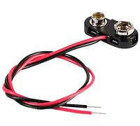 MULTICOMP PRO Rigid Side Entry Snap-On PP3 9V Battery Connector, 5 Pack, Copper Nickel Contacts, UL1007 Wires - MP000301