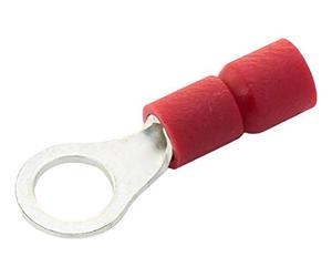 MULTICOMP PRO RVE1-3.2. Red 3.2mm Ring Crimp Terminal, 100 Pack