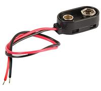 MULTICOMP PRO Safety Snap-On PP3 (9V) Battery Connectors - 5 Pack, Copper-Nickel Contacts, UL1007 Wires, Red & Black - MP000302