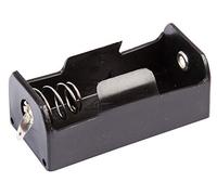 MULTICOMP PRO Single C Battery Holder - Black Plastic Case with Coil Spring Contacts & Solder Tags - MP000305