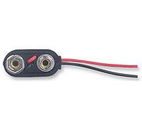 MULTICOMP PRO Type B PP3/6 Snap-On Battery Connector - 9V Battery Clip with Wire Leads - Pack of 10