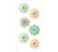 Multicraft Imports MultiCraft Handmade Flowers Stickers-Luau, Other, Multicoloured, 0.25x10.79x22.22 cm