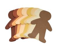 Multicultural Big People Shapes Set of 24, Multicultural Glossy Card, Skin Color Paper, Kids Around The World, Cardboard People, People Shapes, Multicultural, Diversity