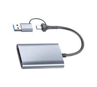 MultiDevice Type B Card Reader with USB3.2 Gen 2 Interfaces for High Capacity Memory Cards for Photography Aluminum Card Type B Adapters