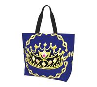 Multidimensional Space Printed tote bag, shoulder bag, suitable for travel, beach, and everyday shopping., Fantasy Tiara, One Size