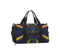 Multidimensional Space Sports Duffel Bag with Shoe Compartment-Lightweight Gym Weekender for Men Women, Waterproof Travel Tote with Wet Pocket