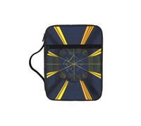 Multidimensional Space Water-Resistant Bible Tote Bag with Pocket, Large Journal Cover Case for Church Travel