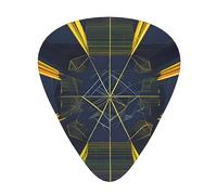 Multidimensional Space Wear-resistant guitar picks, thin, medium, heavy, 12 pieces of guitar picks, suitable for guitar, bass, electric guitar, ukulele,