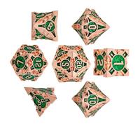 Multifaceous Dice Game for Role Playing | Set of 7 Large Portable Dice for JDR, Board Game Dice, Campsite, Evenings with Friends, Dice Game for Fantastic Adventure and Strategy