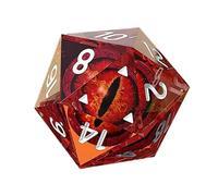 Multifaceted Game Accessory, Hand Made Roller, Dragon Eye Tip, Cube with Edges | Longan Resin Set Realistic Aesthetics Perfect for Play