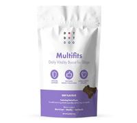 Multifit Dog Multivitamin Supplements - Vet Endorsed Plasma & Collagen Crunchy Bone Shaped Treats for Senior Dogs - Joint Support, Immune Health, Skin & Coat - All Breeds Daily Vitamins - DotDotPet