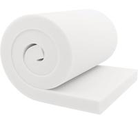 Multiflux High Density Upholstery White Firm Foam for Cushions, Sofas, Beds, Seats, Campervans, Indoor & Outdoor Padding, DIY - 60 x 20 x 1 Inch