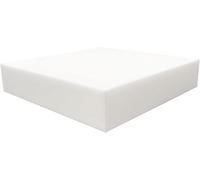 Multiflux High Density Upholstery White Foam Cushions for All type of Foam Cushioning Bench Stool window seat pads sofa Replacement Pet Bed dinning floor mat wheel chair (14" x 14" x 5")