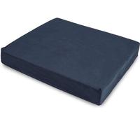 Multiflux Wheelchair High Density White Foam Cushion Seat With Waterproof Cover, Orthopedic Seat Cushion for Pressure and Pain Relief, Reduce Back Ache, Improve Posture, Black (18" x 16" x 3")