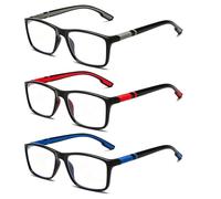 Multifocal Glasses Mens, Vision Sync Multifocal Glasses with Smart Zoom Technology, Progressive Multifocal Reading Glasses for Computer Work and Outdoor Activities, 3-Piece Set with Multiple Frame Opt