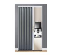 Multifold Accordion Doors Interior Custom Size Multifold Interior Doors Waterproof Aluminum Track Handle & Complete Hardware, for Closet Bathroom Doorways(42x80in (106.5x203cm))