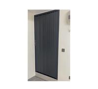 Multifold Interior Accordion Door with Lock for Laundry Room, Frosted Sliding Door Accordion Doors Interior for Pantry & Bedroom, No Drill Installation(25x80in (63.5x203cm))