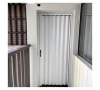 Multifold Interior Accordion Doors, Space Saving Magnetic Folding Door with Lock for Shower Kitchen Store Loft