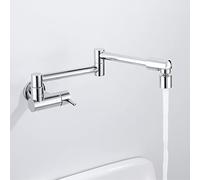Multifunct Wall Mounted Kitchen Faucet Foldable Single Handle Ch Dual Mode Cold Water Tap for Filling Basins and Sin
