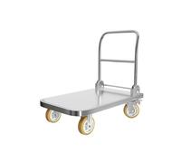 Multifunctal Dolly Cart with 6-Inch Brake Wheels - Folding Platform Truck Trolley for Warehouse La Moving & Heavy Du Transport