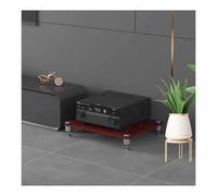 Multifunctal HIFI Cabinet, 1/2/3/4 Layers Red Walnut Stand with Shockproof Feet, Ideal for VideConent Sto, EDesign for Home Theater.