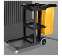 Multifunctal Hotel Cleaning Cart with High Load Silent Swivel Casters & Design for Efficient Room Service & Housekeeping Soluts