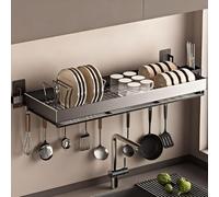 Multifunctal Kitchen Shelf nizer 3-Tier Pot Rack Wall-Mounted Dish Drying Rack 27.6in Space-Saving Sto for Sink & Countertop Versatile Home Sto Solut